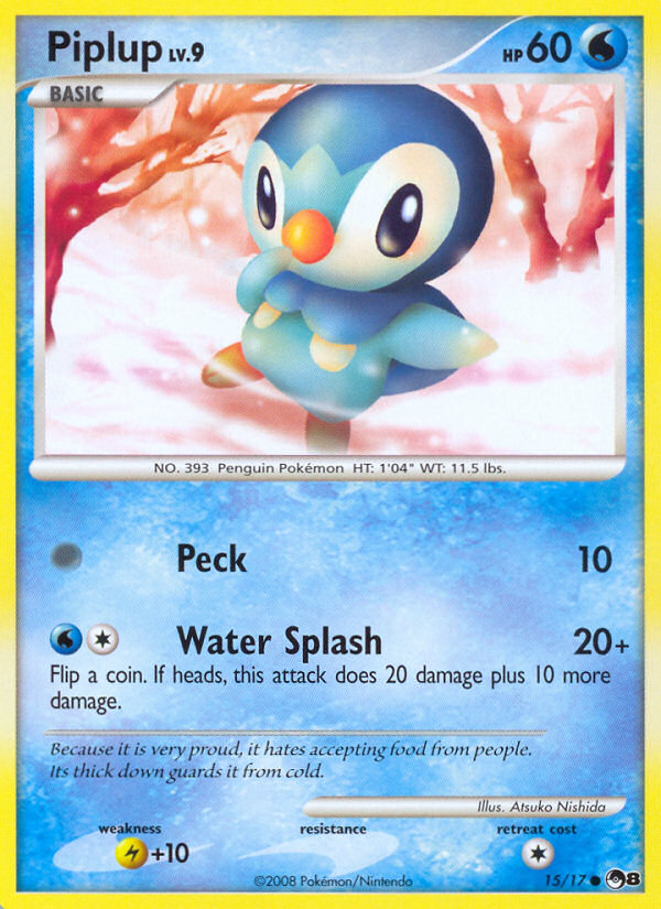 Piplup (15/17) [POP Series 8] | Dumpster Cat Games