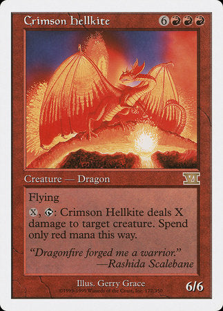 Crimson Hellkite [Classic Sixth Edition] | Dumpster Cat Games