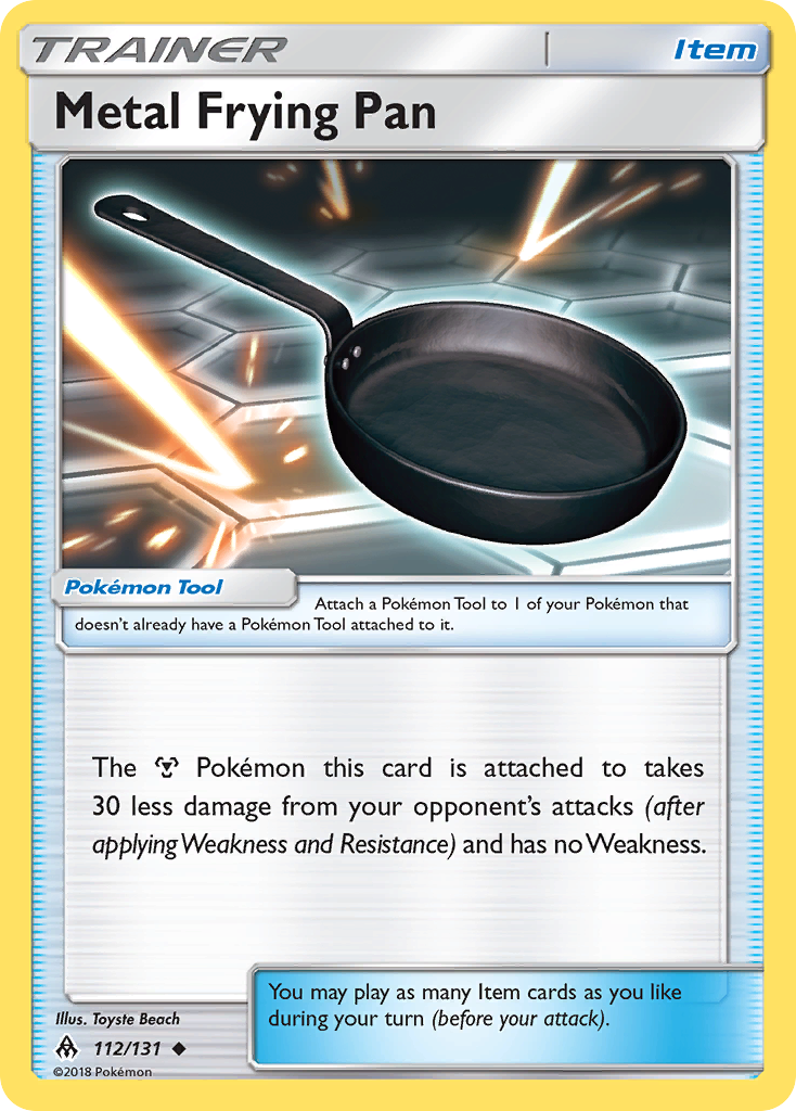 Metal Frying Pan (112/131) [Sun & Moon: Forbidden Light] | Dumpster Cat Games