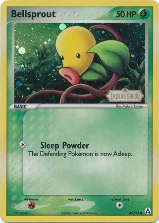 Bellsprout (49/92) (Stamped) [EX: Legend Maker] | Dumpster Cat Games