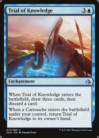 Trial of Knowledge [Amonkhet] | Dumpster Cat Games