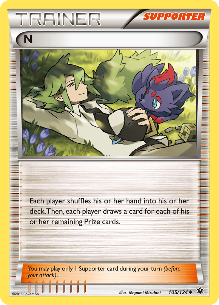 N (105/124) [XY: Fates Collide] | Dumpster Cat Games