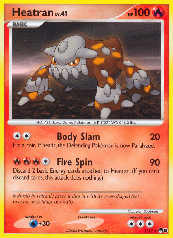 Heatran (1/17) [POP Series 8] | Dumpster Cat Games