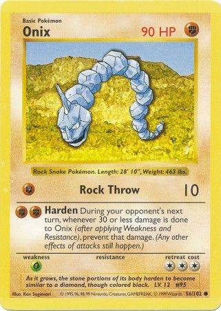 Onix (56/102) [Base Set Shadowless Unlimited] | Dumpster Cat Games