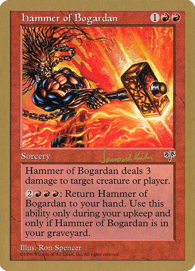 Hammer of Bogardan (Janosch Kuhn) [World Championship Decks 1997] | Dumpster Cat Games