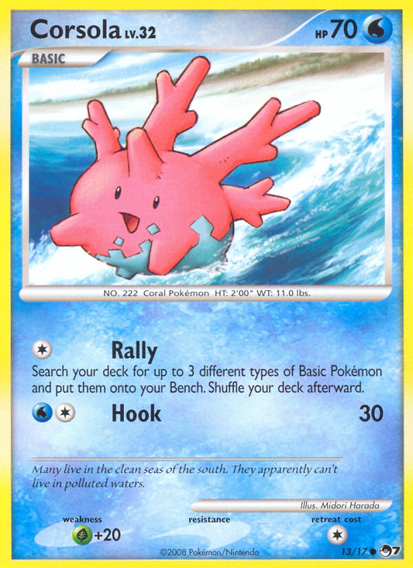 Corsola (13/17) [POP Series 7] | Dumpster Cat Games