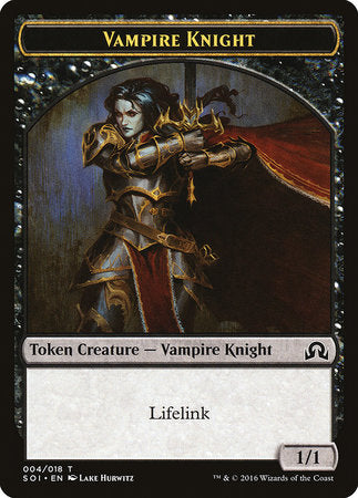 Vampire Knight Token [Shadows over Innistrad Tokens] | Dumpster Cat Games