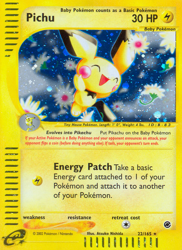 Pichu (22/165) [Expedition: Base Set] | Dumpster Cat Games