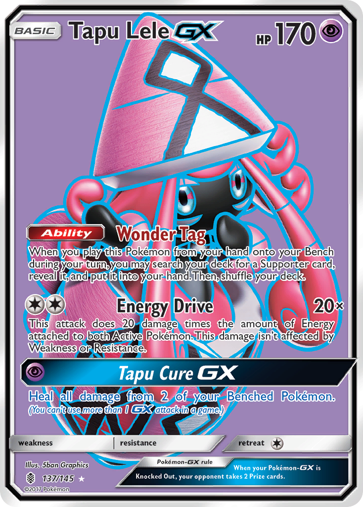 Tapu Lele GX (137/145) [Sun & Moon: Guardians Rising] | Dumpster Cat Games