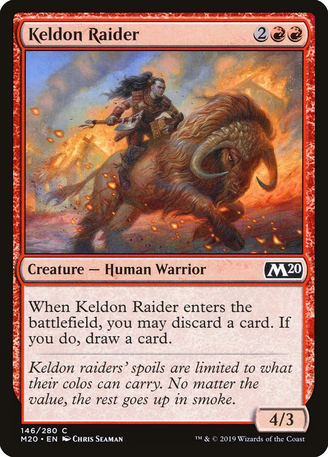 Keldon Raider [Core Set 2020] | Dumpster Cat Games