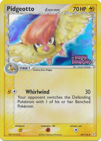 Pidgeotto (49/110) (Delta Species) (Stamped) [EX: Holon Phantoms] | Dumpster Cat Games