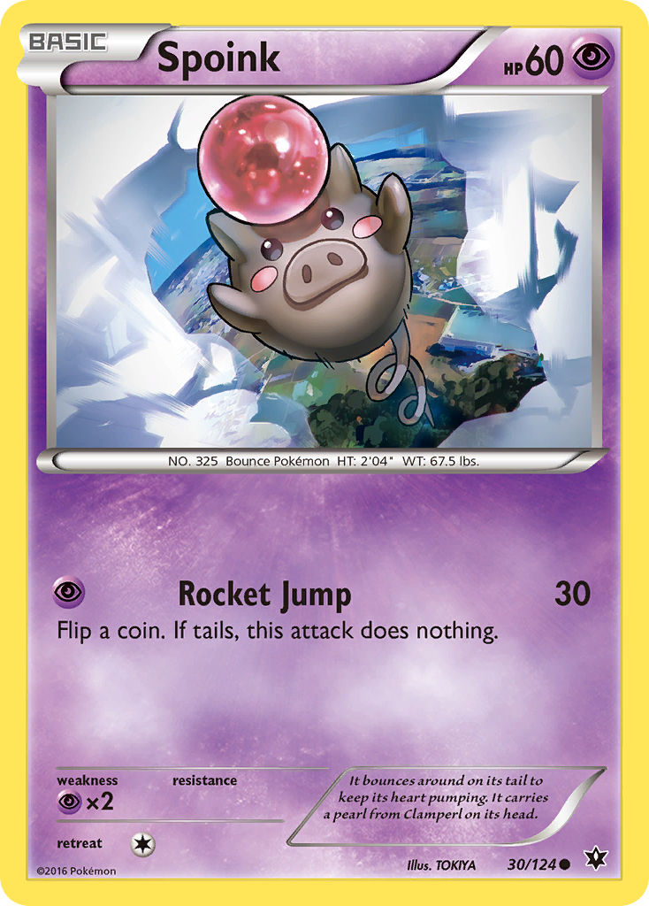 Spoink (30/124) [XY: Fates Collide] | Dumpster Cat Games