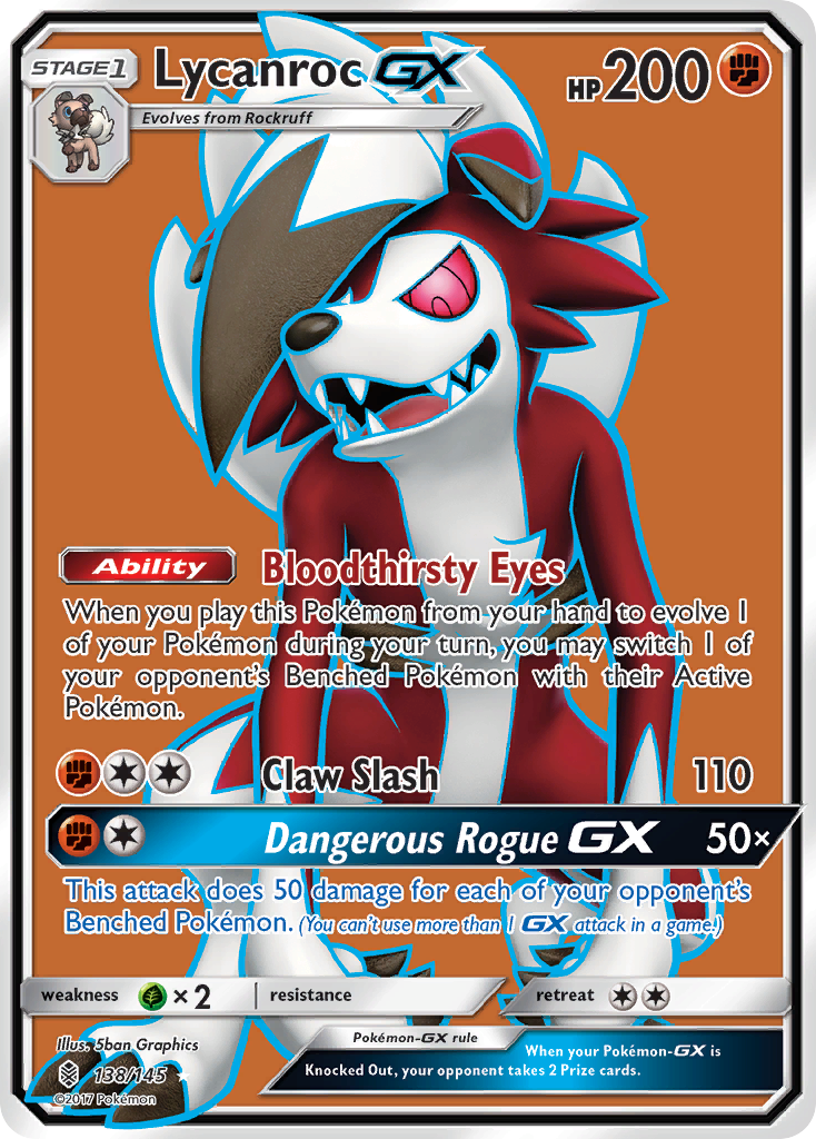 Lycanroc GX (138/145) [Sun & Moon: Guardians Rising] | Dumpster Cat Games