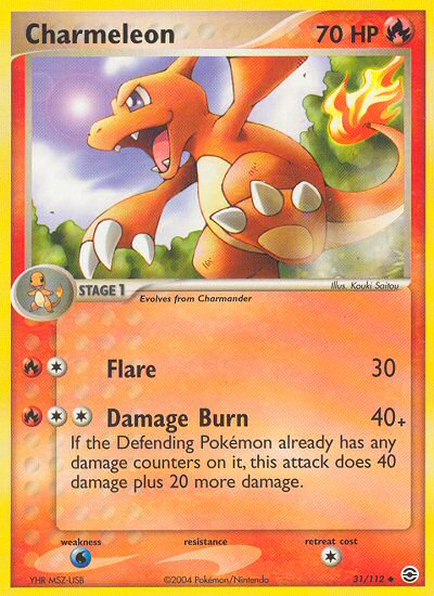 Charmeleon (31/112) [EX: FireRed & LeafGreen] | Dumpster Cat Games