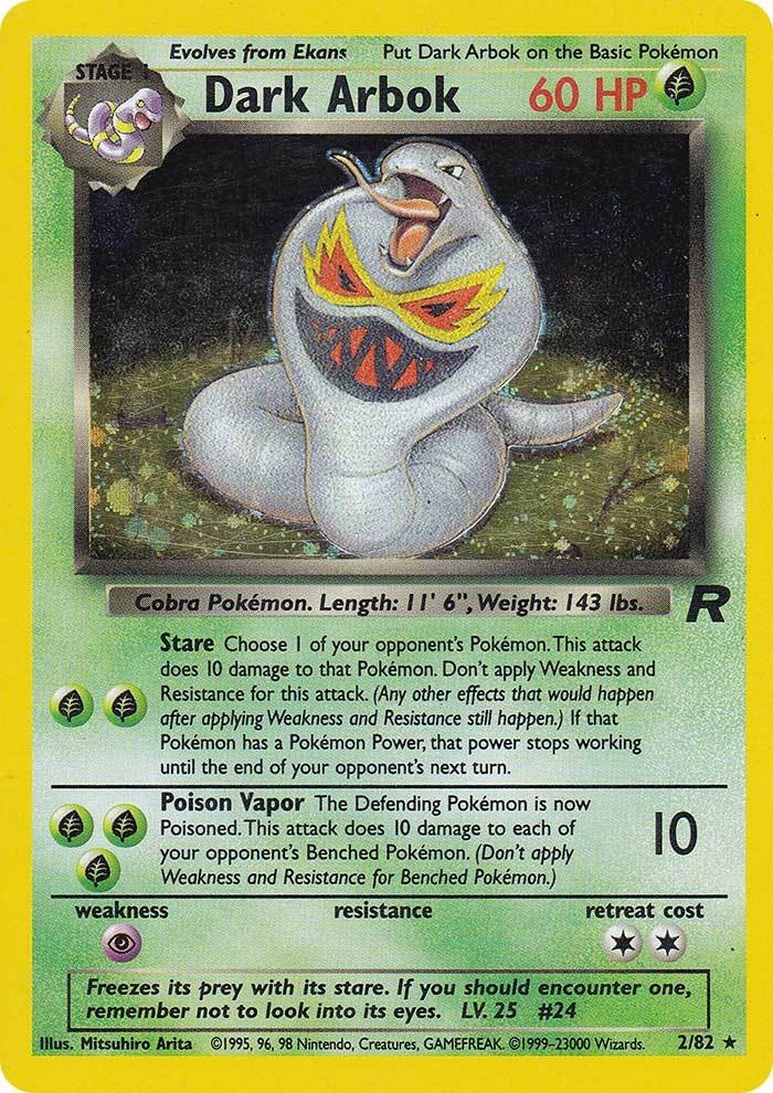 Dark Arbok (2/82) [Team Rocket Unlimited] | Dumpster Cat Games