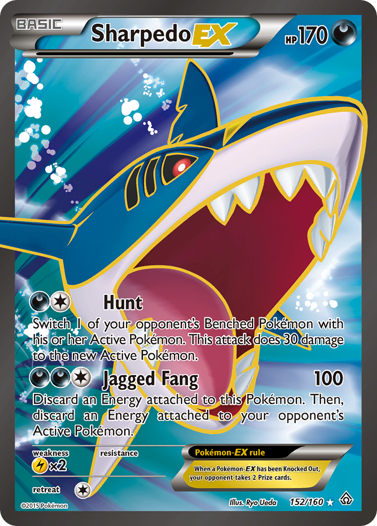 Sharpedo EX (152/160) [XY: Primal Clash] | Dumpster Cat Games