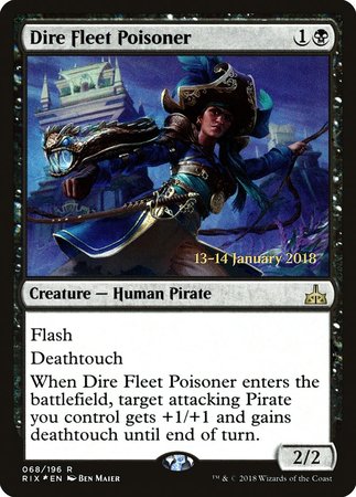 Dire Fleet Poisoner [Rivals of Ixalan Promos] | Dumpster Cat Games