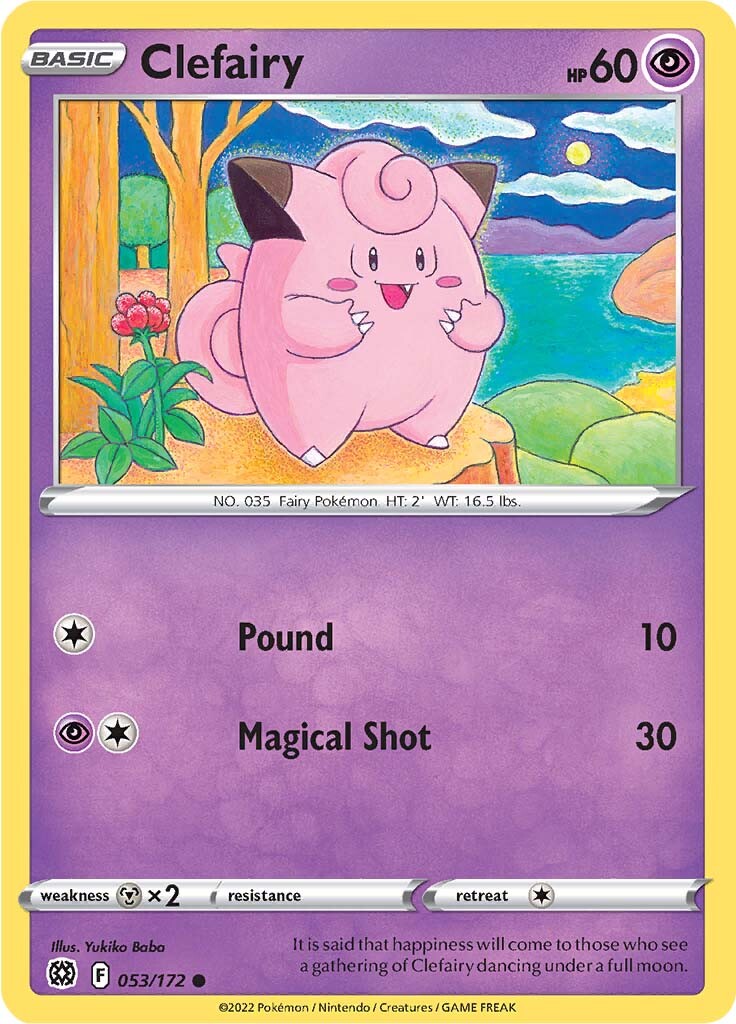 Clefairy (053/172) [Sword & Shield: Brilliant Stars] | Dumpster Cat Games