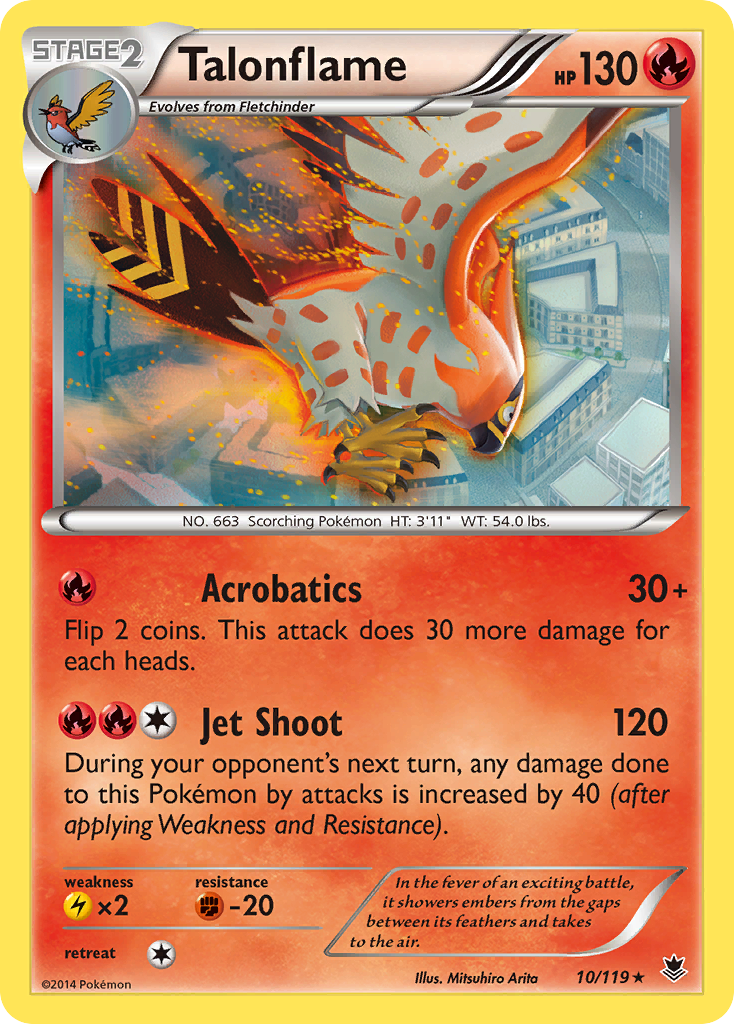 Talonflame (10/119) [XY: Phantom Forces] | Dumpster Cat Games