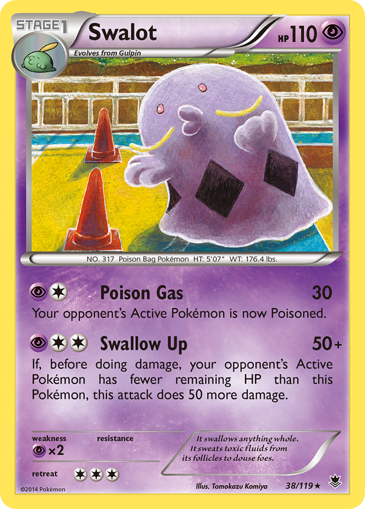 Swalot (38/119) [XY: Phantom Forces] | Dumpster Cat Games