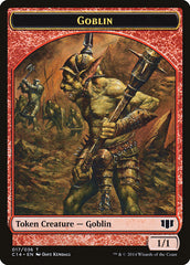 Goblin // Goat Double-sided Token [Commander 2014 Tokens] | Dumpster Cat Games