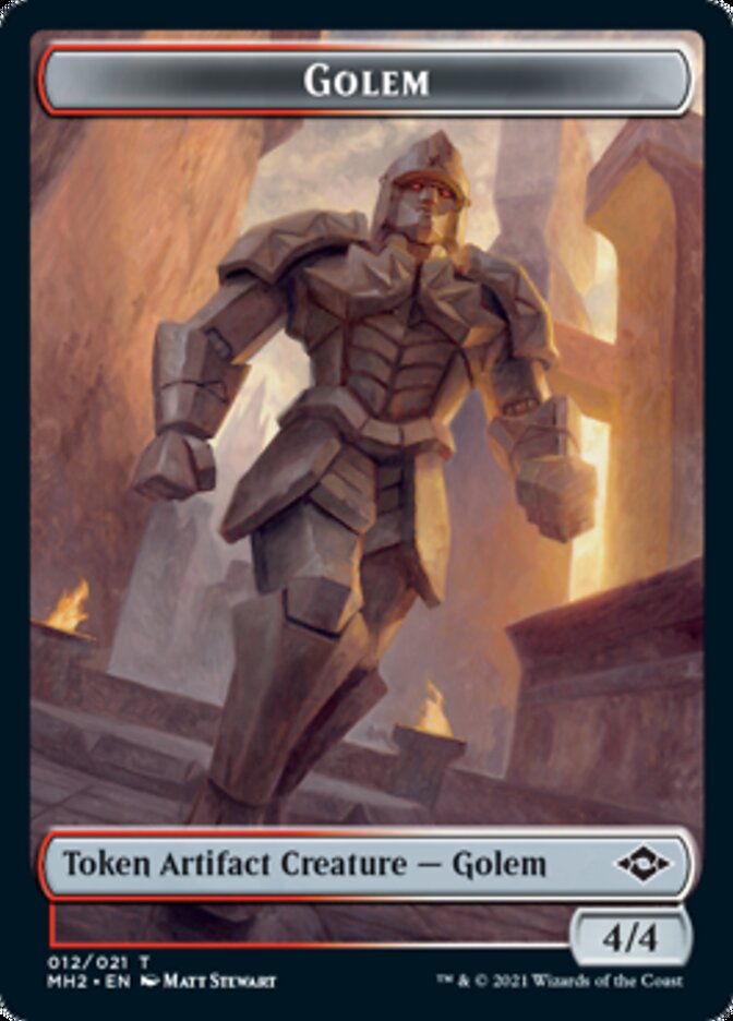 Golem Token // Treasure Token (#21) [Modern Horizons 2 Tokens] | Dumpster Cat Games