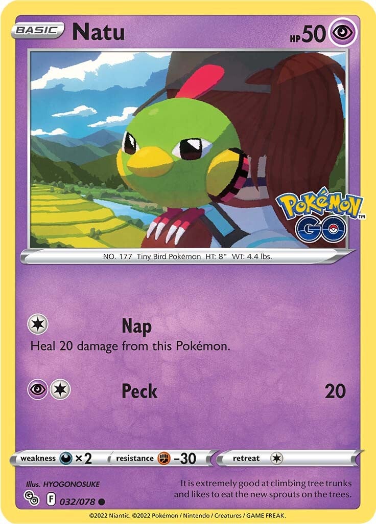 Natu (032/078) [Pokémon GO] | Dumpster Cat Games