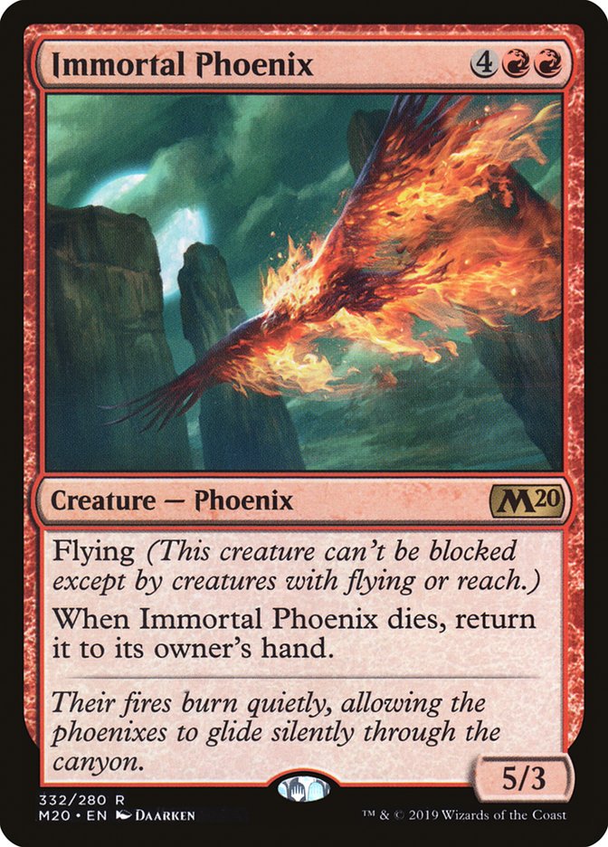 Immortal Phoenix [Core Set 2020] | Dumpster Cat Games