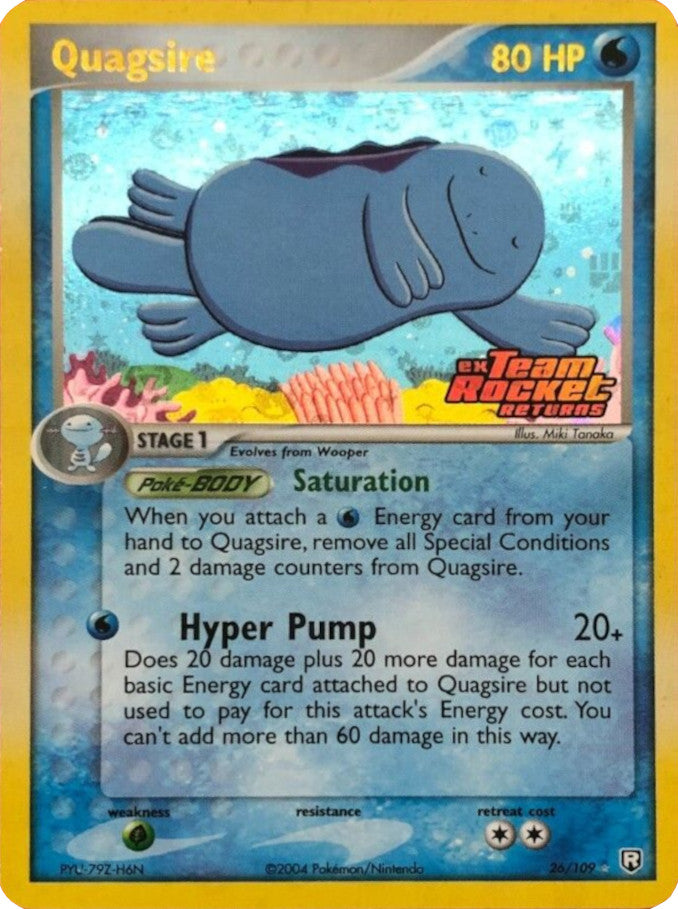 Quagsire (26/109) (Stamped) [EX: Team Rocket Returns] | Dumpster Cat Games