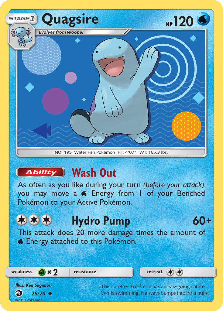 Quagsire (26/70) [Sun & Moon: Dragon Majesty] | Dumpster Cat Games