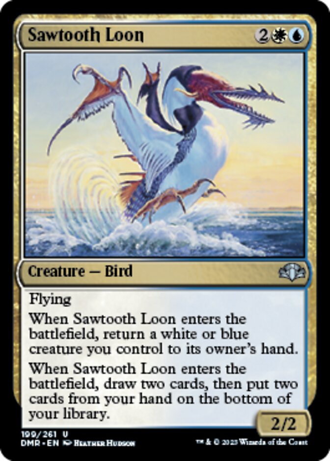 Sawtooth Loon [Dominaria Remastered] | Dumpster Cat Games