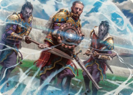 Argivian Phalanx Art Card [Dominaria United Art Series] | Dumpster Cat Games