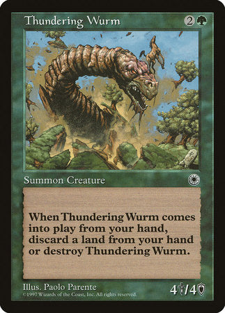 Thundering Wurm [Portal] | Dumpster Cat Games