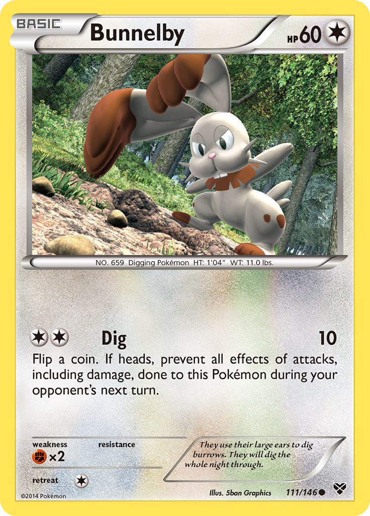 Bunnelby (111/146) [XY: Base Set] | Dumpster Cat Games