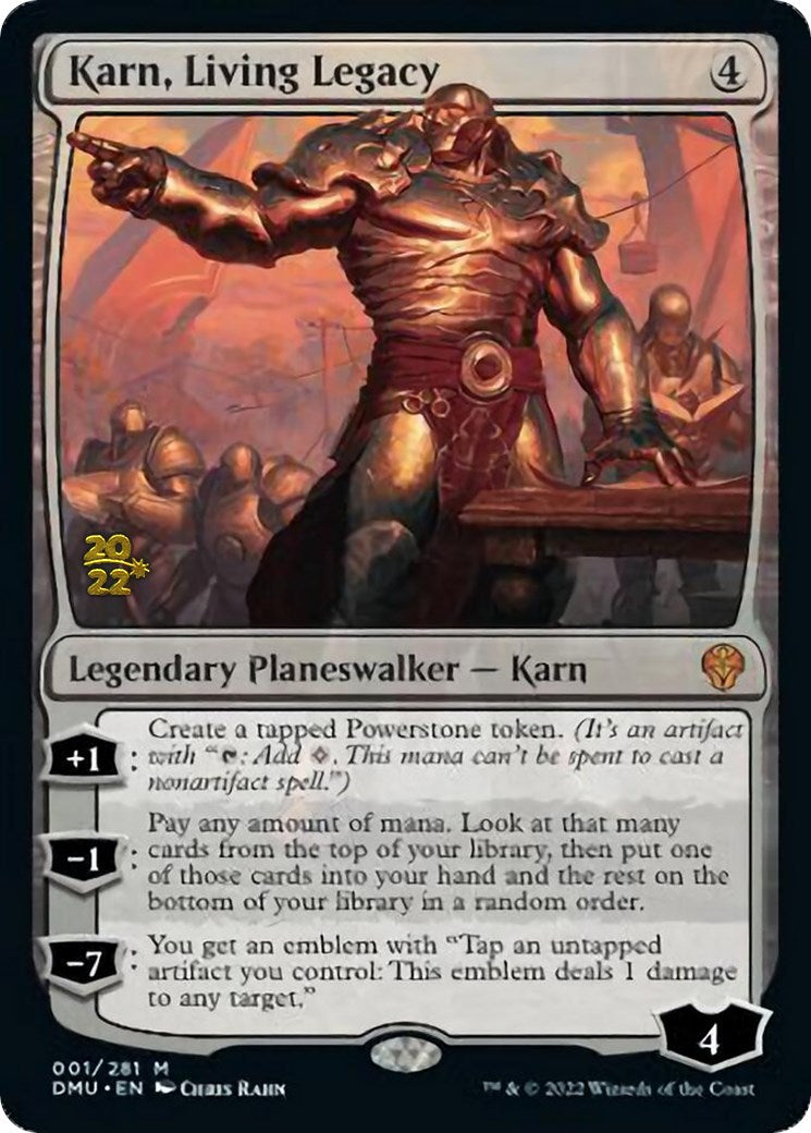 Karn, Living Legacy [Dominaria United Prerelease Promos] | Dumpster Cat Games