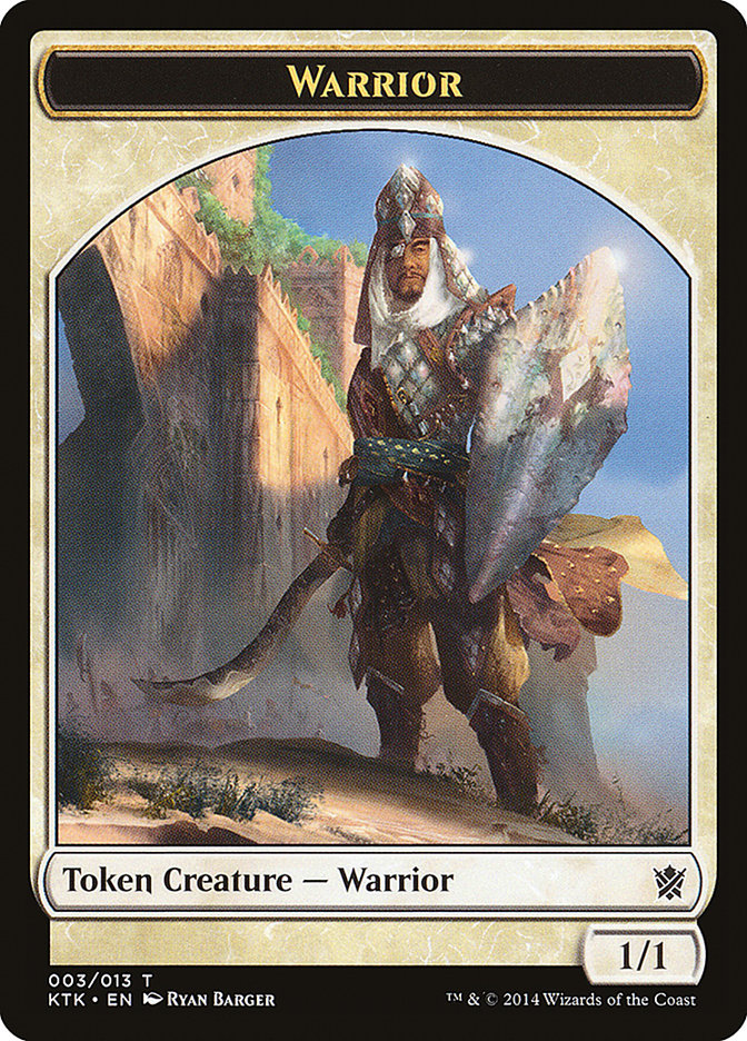 Warrior (003/013) [Khans of Tarkir Tokens] | Dumpster Cat Games