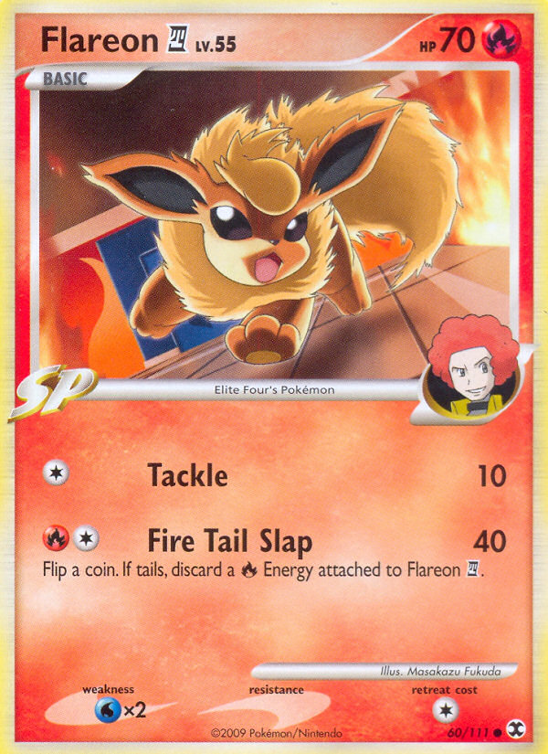 Flareon (60/111) [Platinum: Rising Rivals] | Dumpster Cat Games