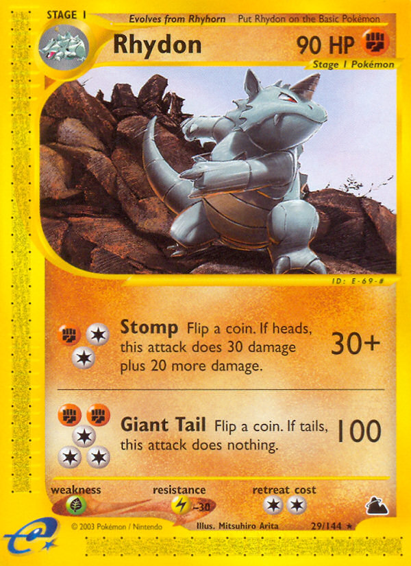 Rhydon (29/144) [Skyridge] | Dumpster Cat Games