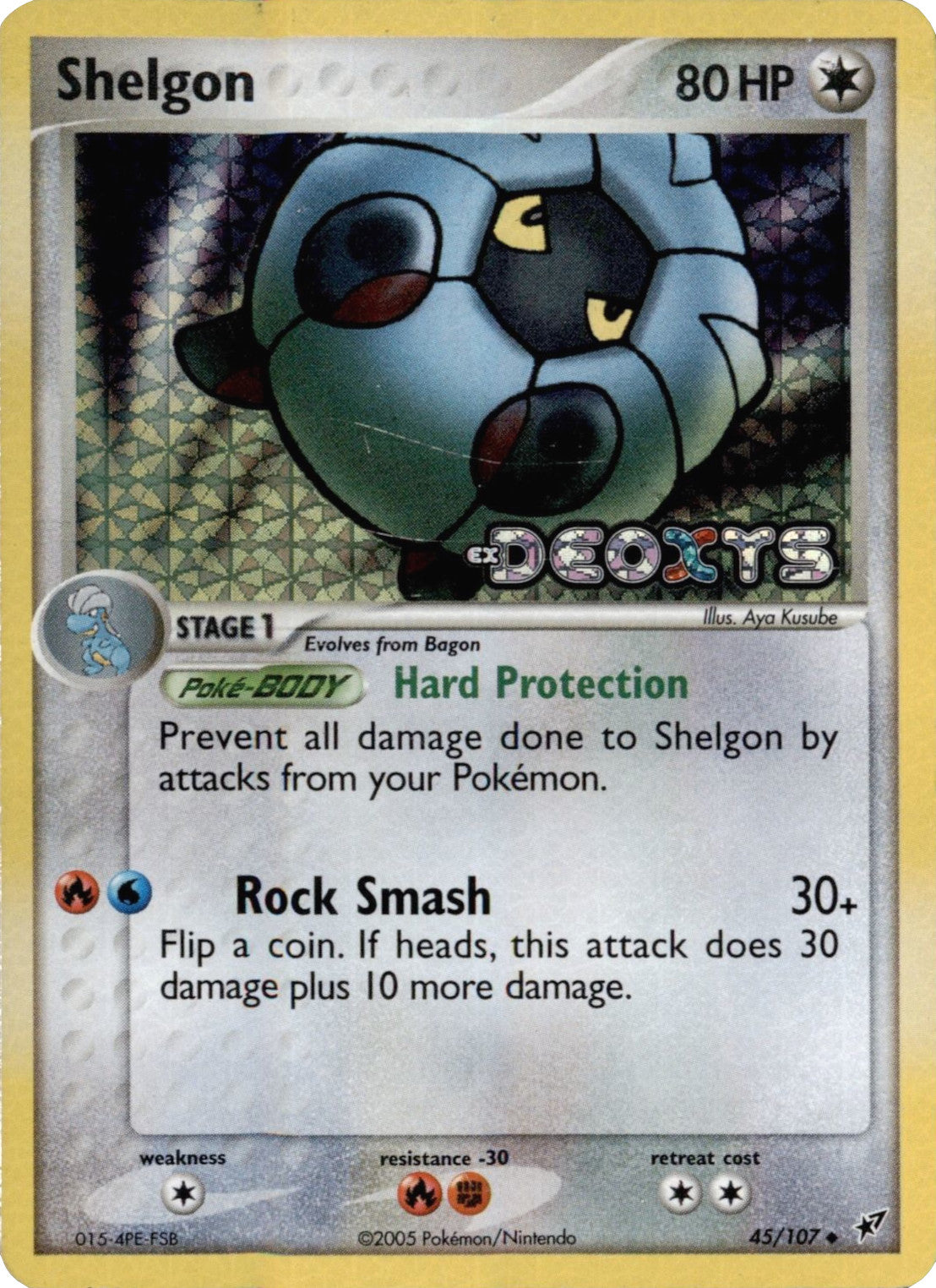 Shelgon (45/107) (Stamped) [EX: Deoxys] | Dumpster Cat Games