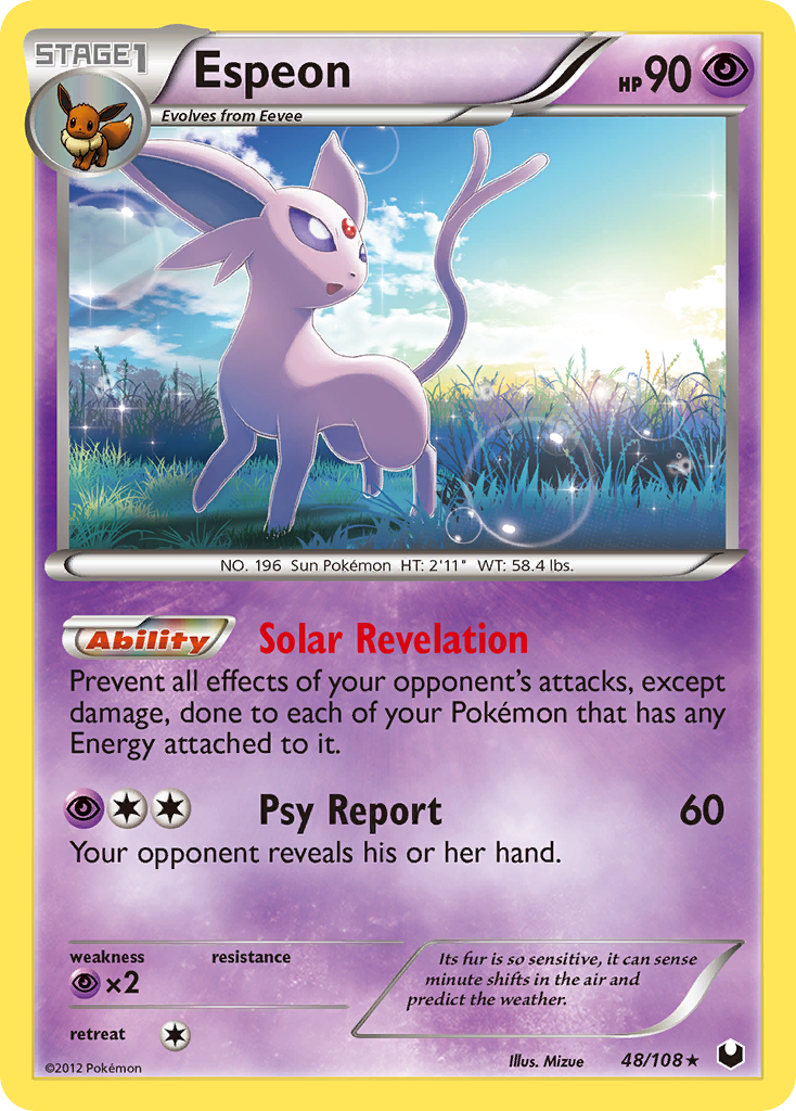 Espeon (48/108) [Black & White: Dark Explorers] | Dumpster Cat Games