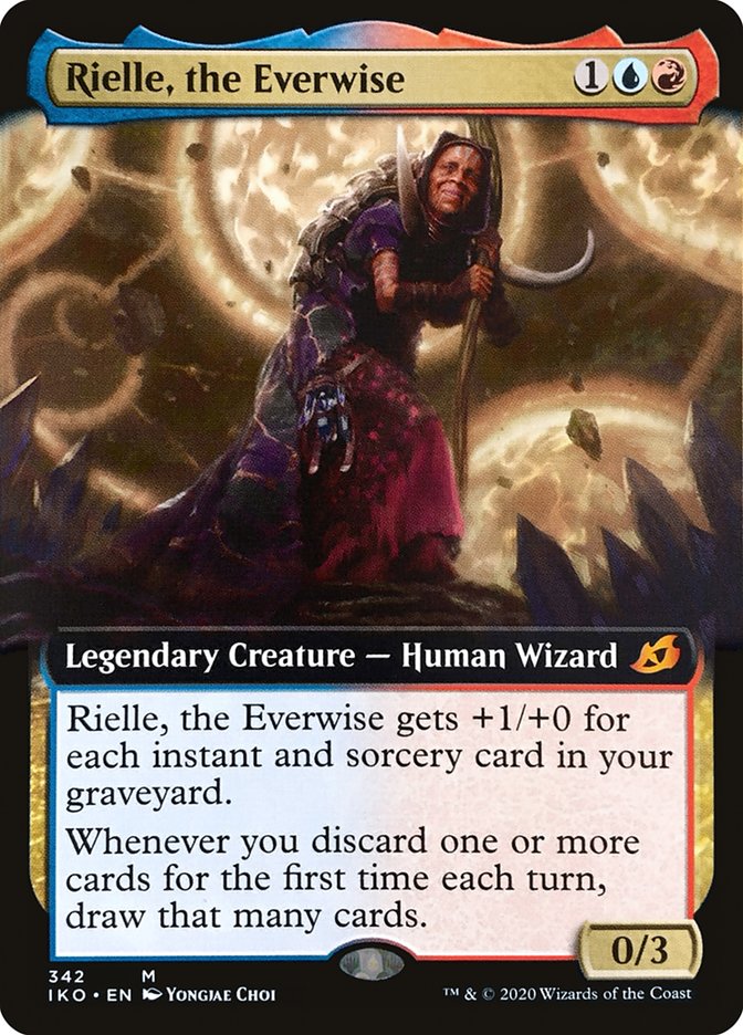 Rielle, the Everwise (Extended Art) [Ikoria: Lair of Behemoths] | Dumpster Cat Games