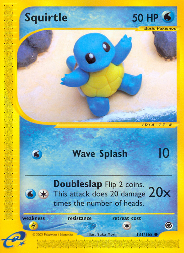 Squirtle (131/165) [Expedition: Base Set] | Dumpster Cat Games