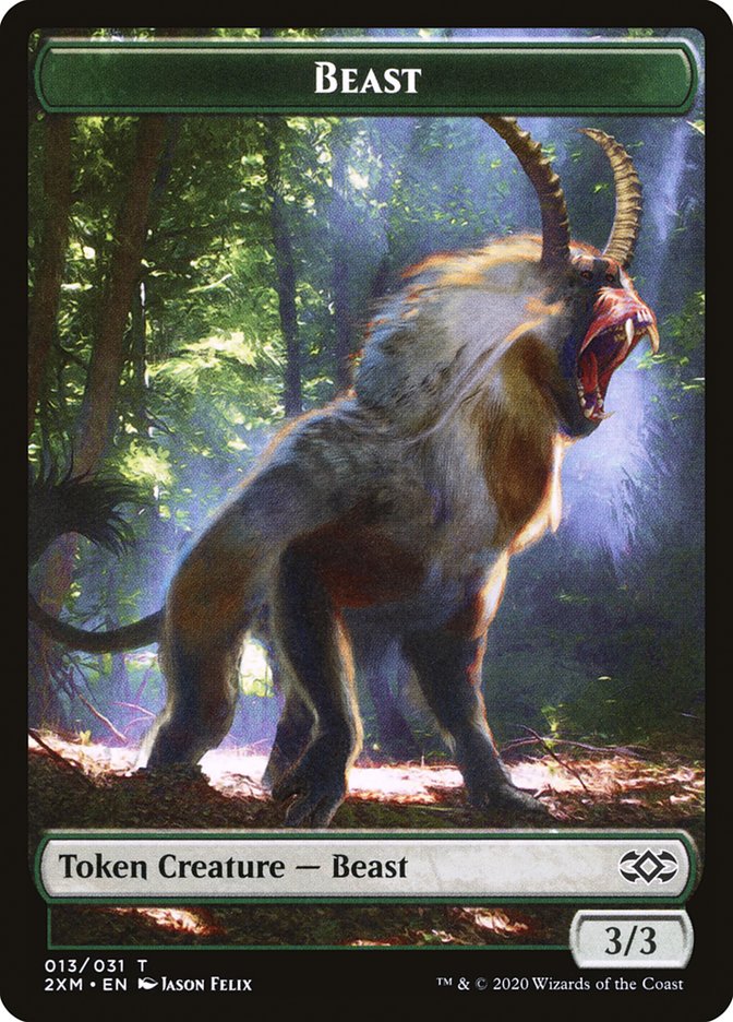 Beast Token [Double Masters] | Dumpster Cat Games