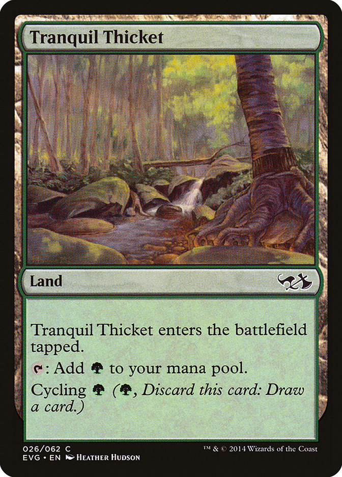 Tranquil Thicket (Elves vs. Goblins) [Duel Decks Anthology] | Dumpster Cat Games