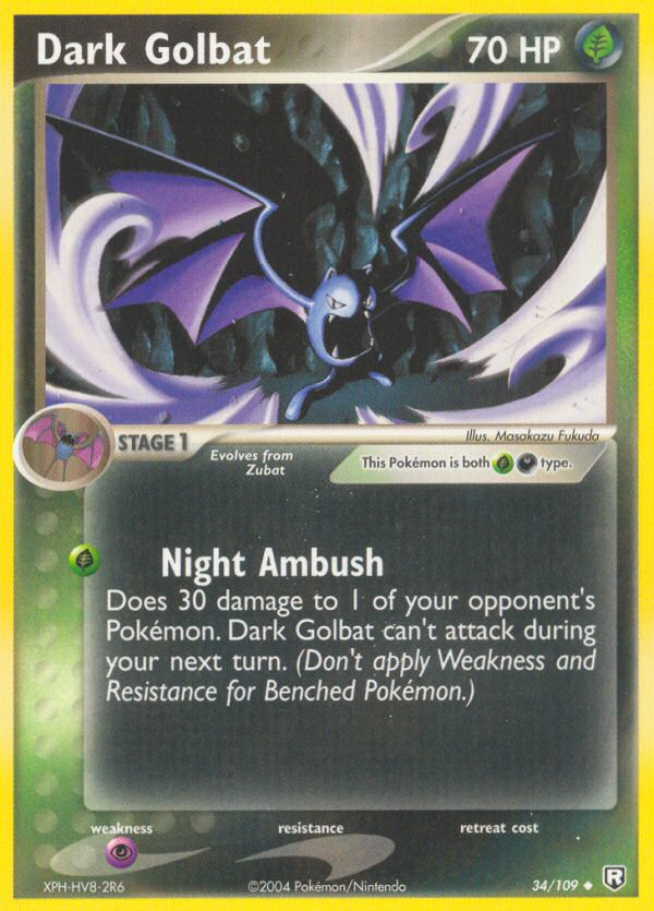 Dark Golbat (34/109) [EX: Team Rocket Returns] | Dumpster Cat Games