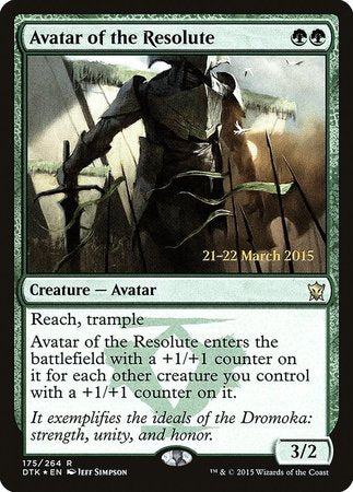 Avatar of the Resolute [Dragons of Tarkir Promos] | Dumpster Cat Games