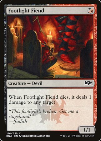 Footlight Fiend [Ravnica Allegiance] | Dumpster Cat Games