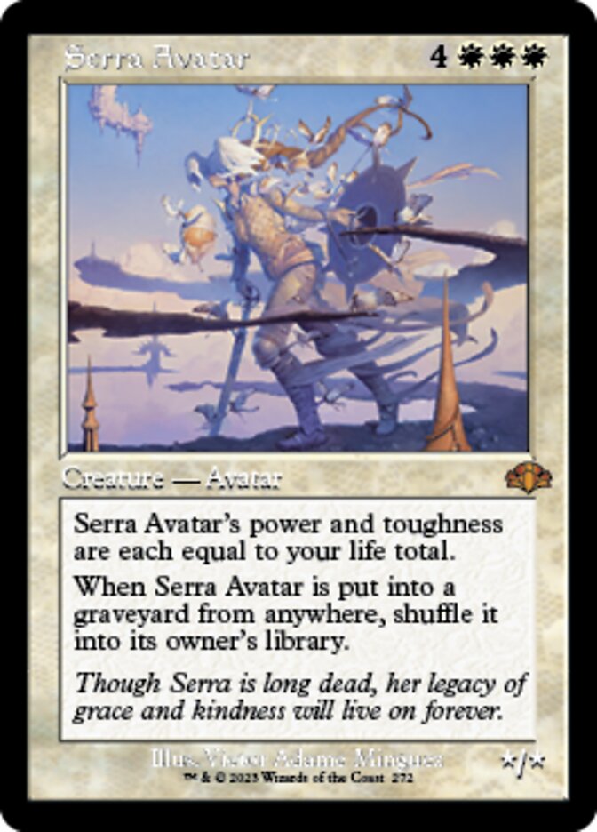 Serra Avatar (Retro) [Dominaria Remastered] | Dumpster Cat Games