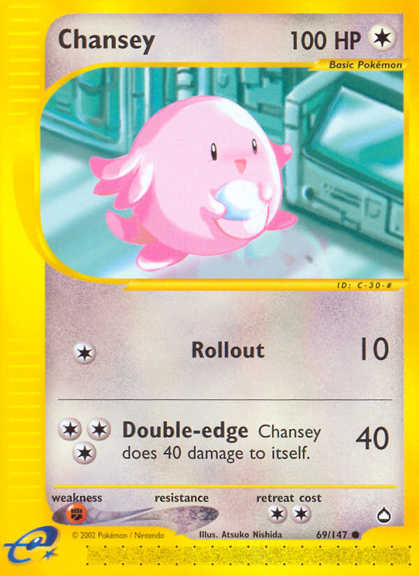 Chansey (69/147) [Aquapolis] | Dumpster Cat Games