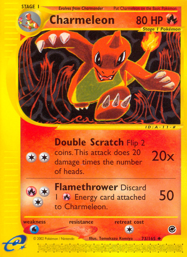 Charmeleon (73/165) [Expedition: Base Set] | Dumpster Cat Games